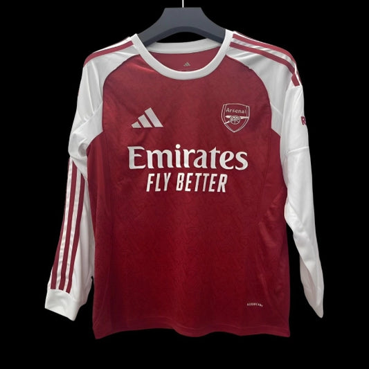 Arsenal Home Shirt Mens Long Sleeve Fans Version