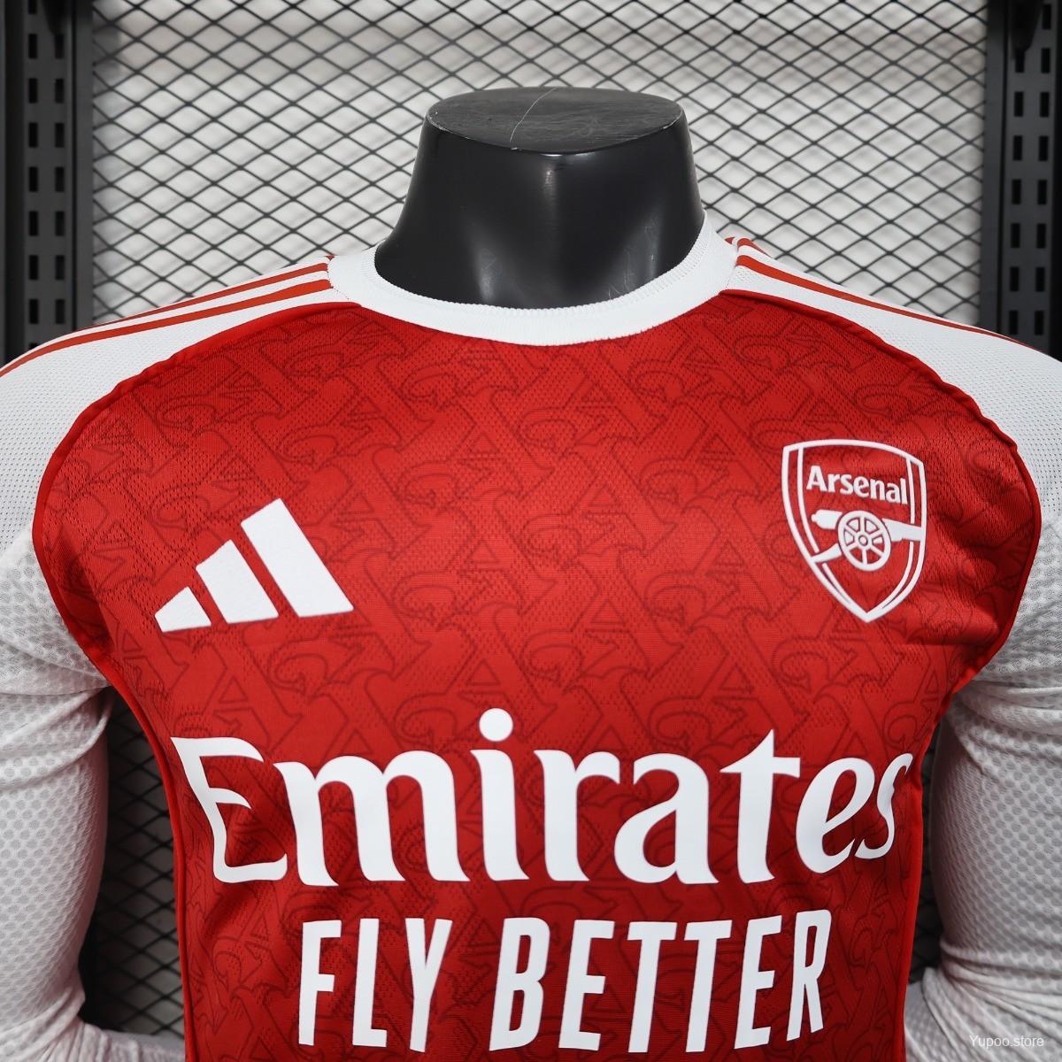 Arsenal Home Shirt 25/26 Mens Long Sleeve Player Version