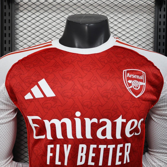 Arsenal Home Shirt 25/26 Mens Long Sleeve Player Version