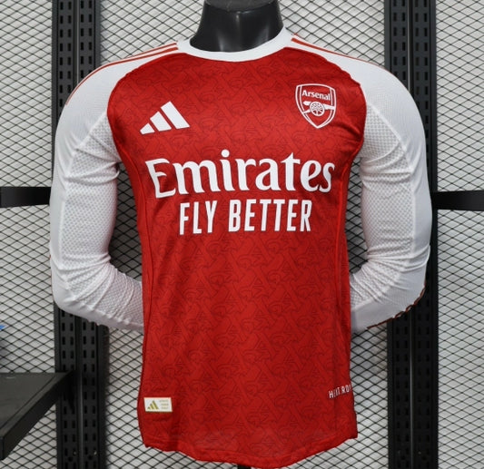 Arsenal Home Shirt 25/26 Mens Long Sleeve Player Version
