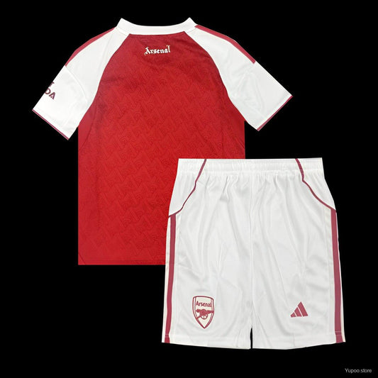 Arsenal Home Shirt and Shorts 25/26 Kids